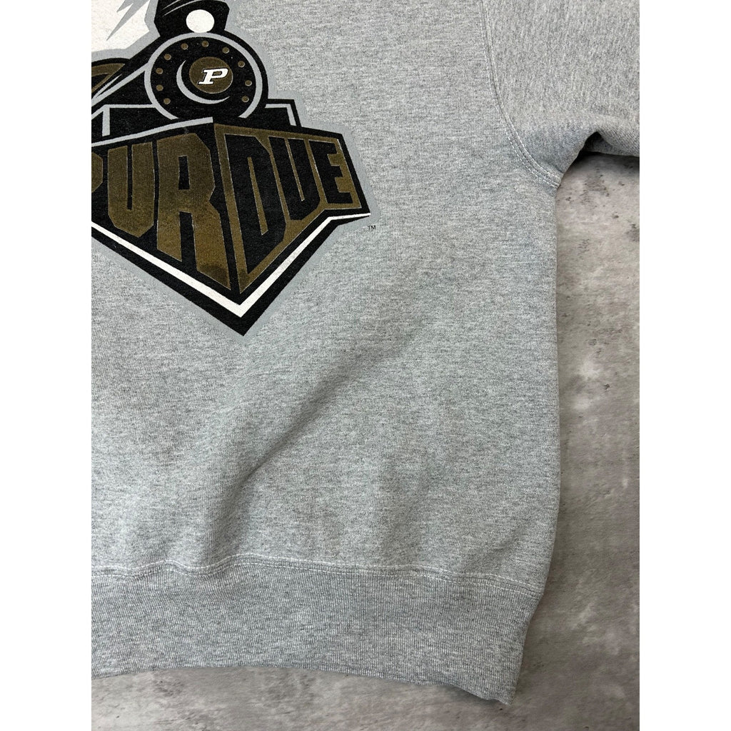 Vintage 90s Purdue Boilermakers NCAA Collegiate Graphic Sweatshirt Size Large