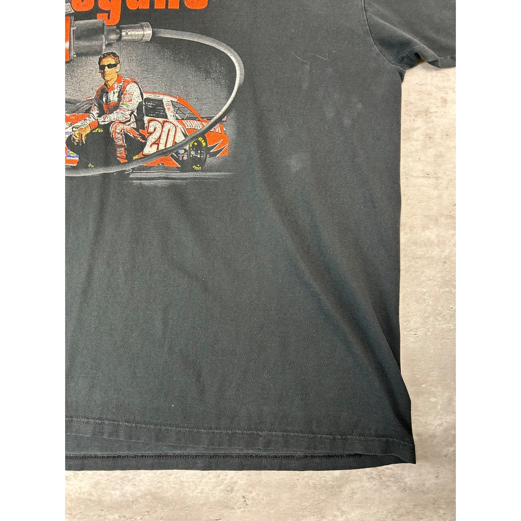 Vintage Tony Stewart #20 Logano Paisanos Nascar Racing T-Shirt Size 2XL