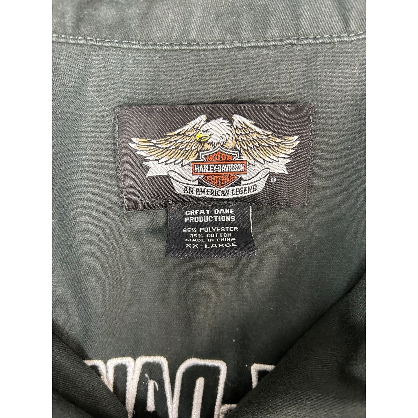 Harley Davidson Jamaica Embroidered Short Sleeve Button Up Shirt Size 2XL