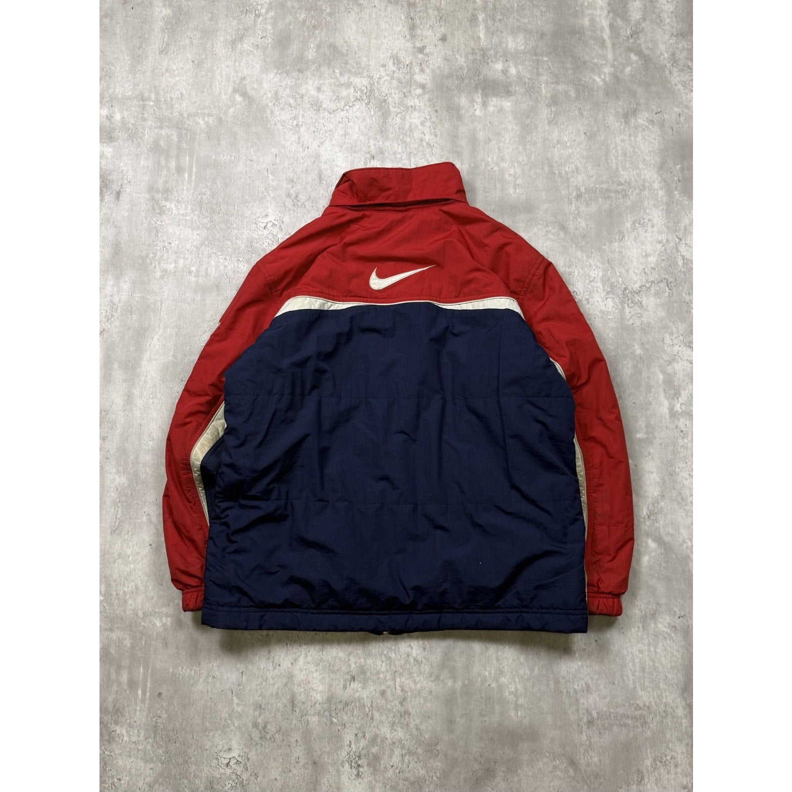 Vintage Nike Embroidered Spellout Full Zip Reversible Jacket Size XL YOUTH