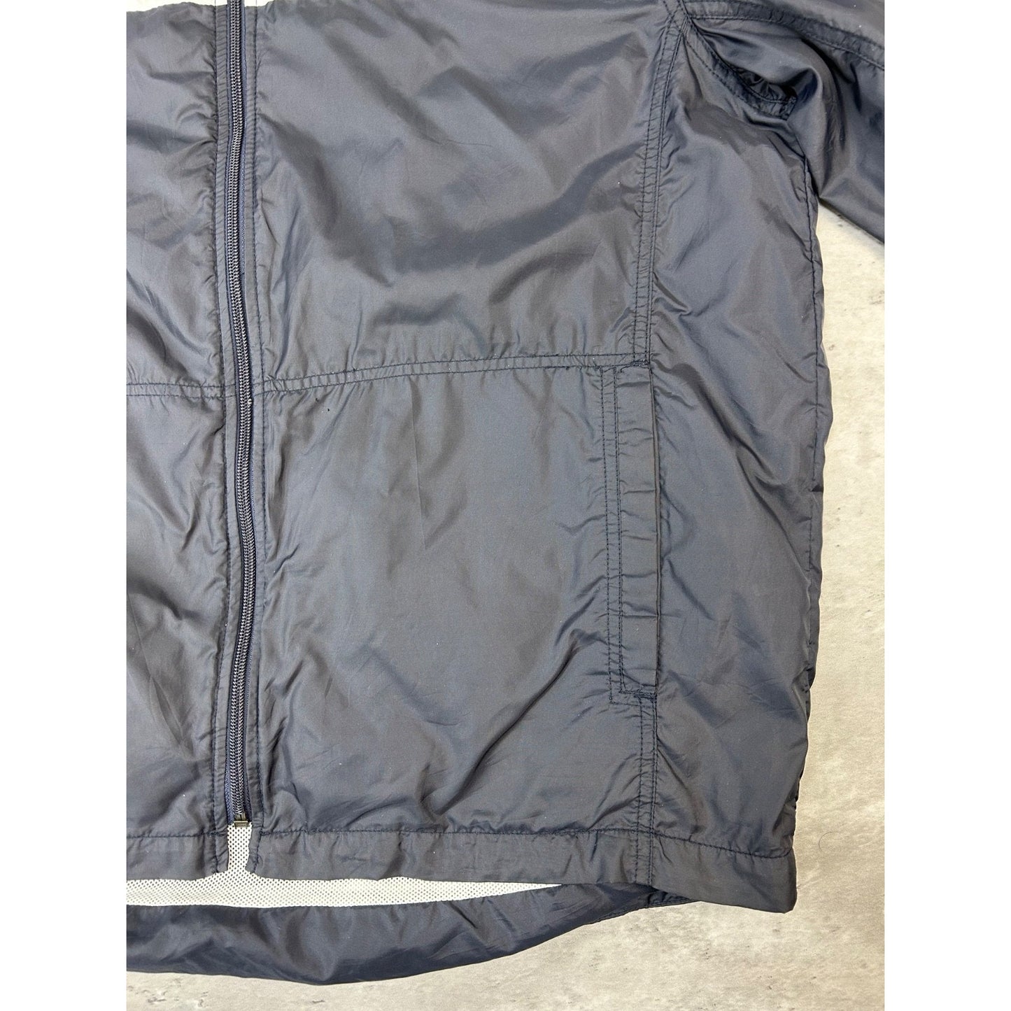 Vintage 2000s Nike Embroidered Swoosh Nylon Full Zip Windbreaker Jacket Medium