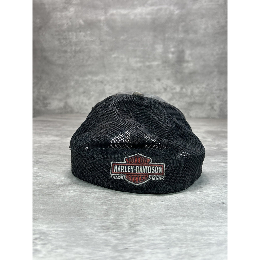 Harley Davidson Embroidered Logo Trucker Snapback Hat OSFA