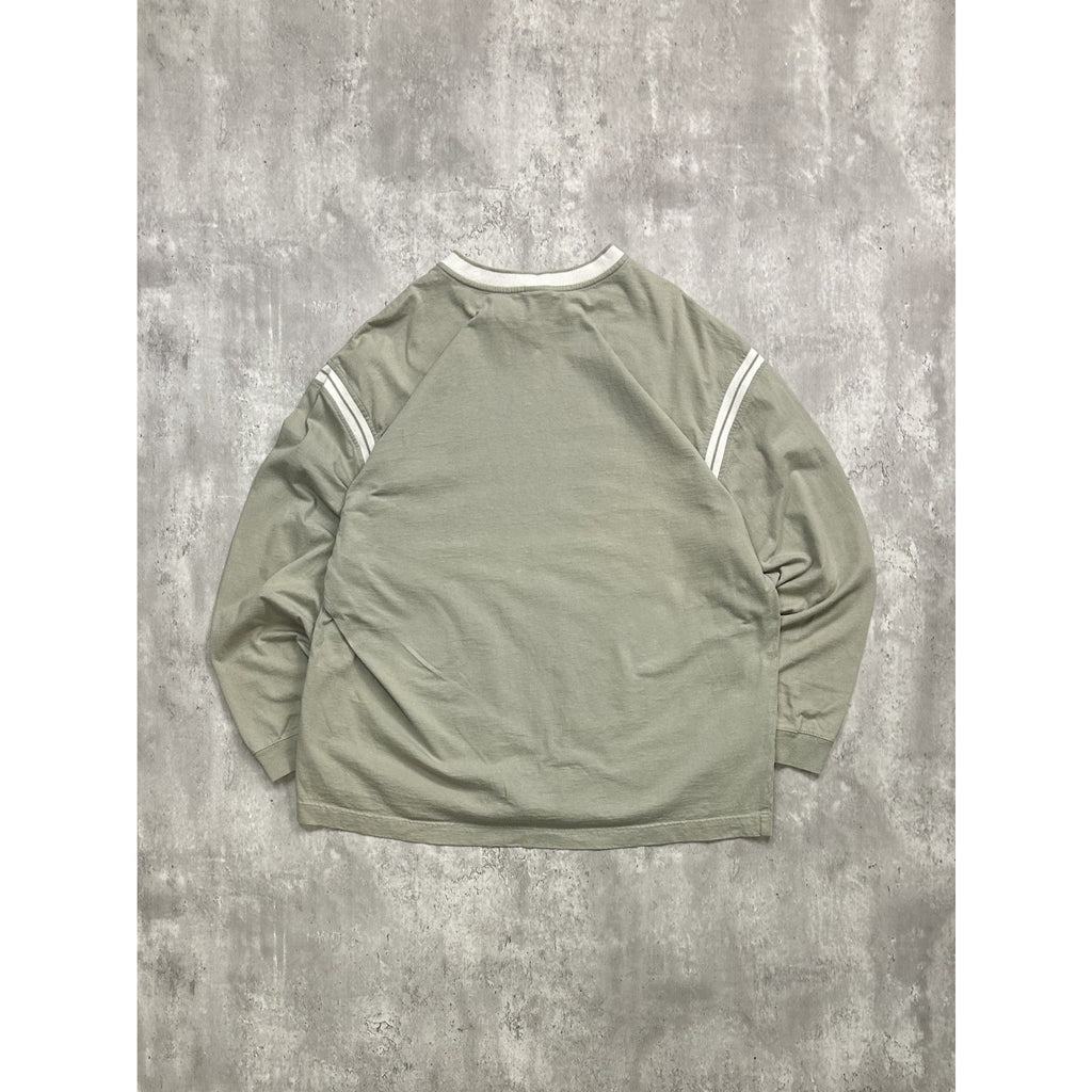 Vintage 2000s Nike Embroidered Swoosh Long Sleeve V-Neck T-Shirt Size XL