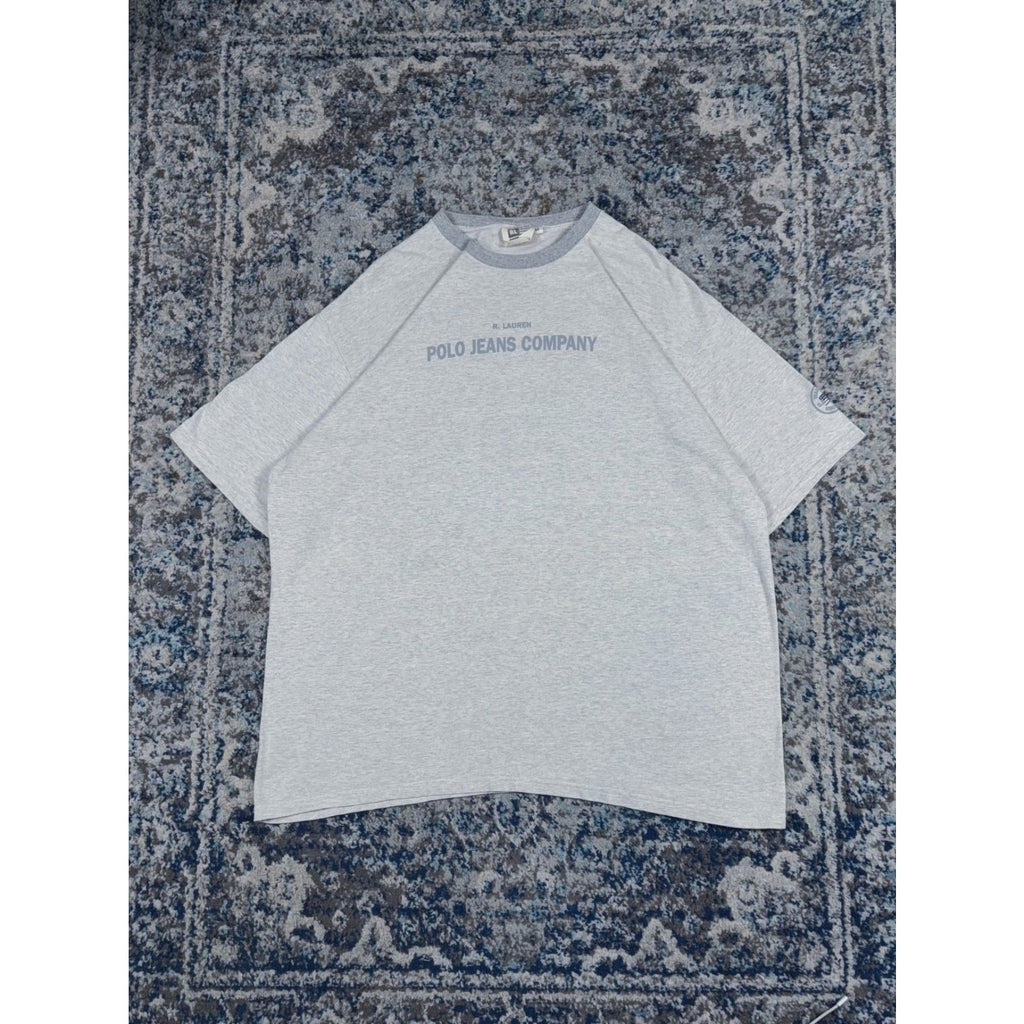 Vintage Polo Ralph Lauren Jeans Company Spellout Graphic T-Shirt Size 2XL