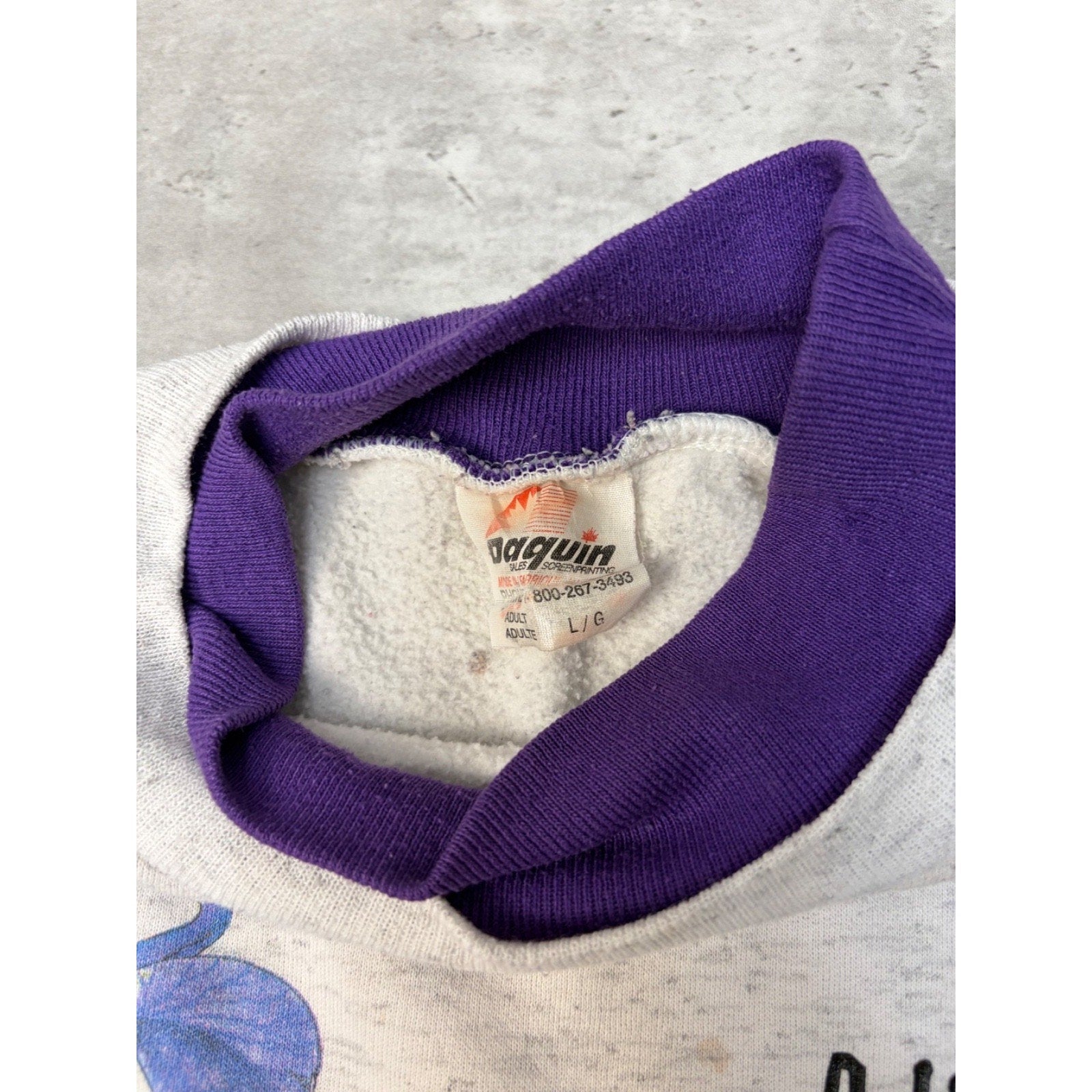 Vintage Adirondacks Hummingbird Nature Graphic Sweatshirt Size Large