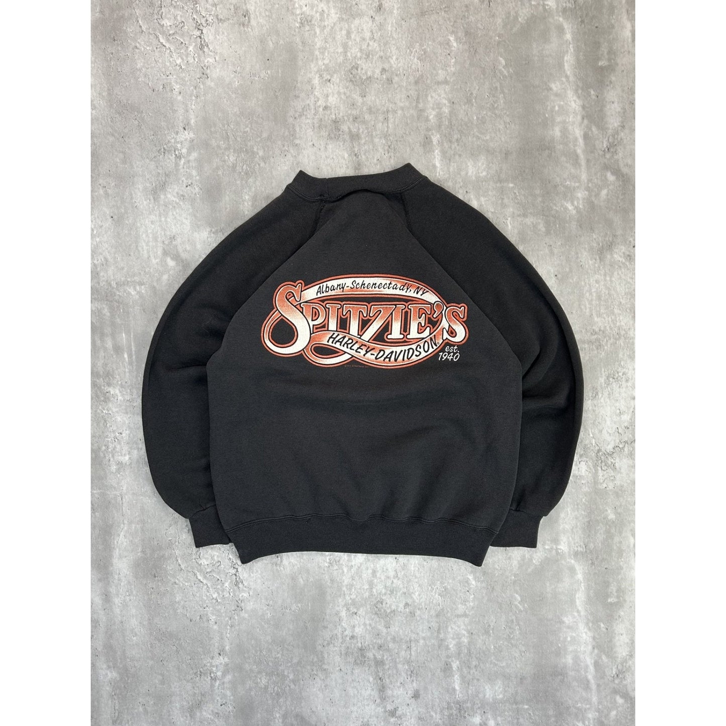 Vintage 1992 Harley Davidson Bald Eagle Classic Logo Graphic Sweatshirt Medium