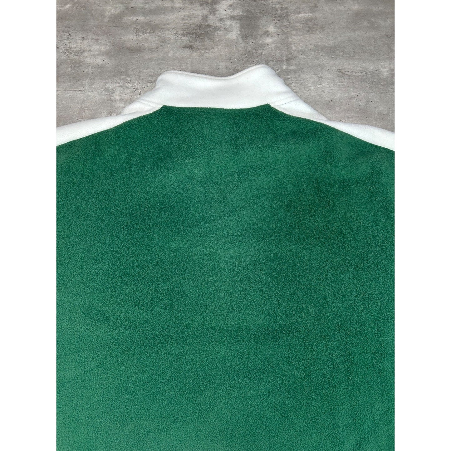 Vintage New York Jets NFL Embroidered 1/4 Zip Fleece Football Sweatshirt Sz 2XL