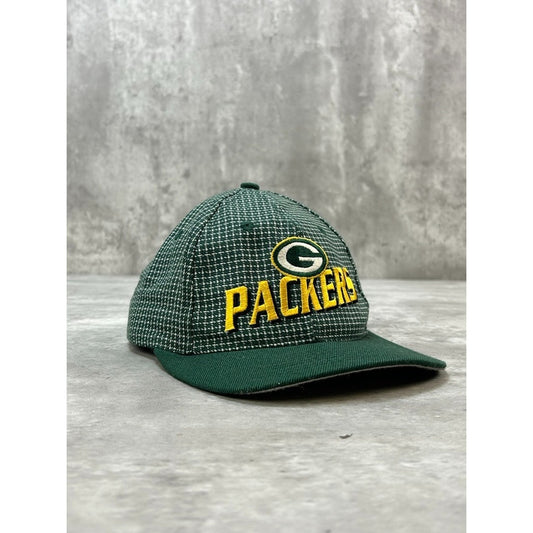 Vintage 90s Green Bay Packers NFL Embroidered Spellout Strapback Hat OSFA