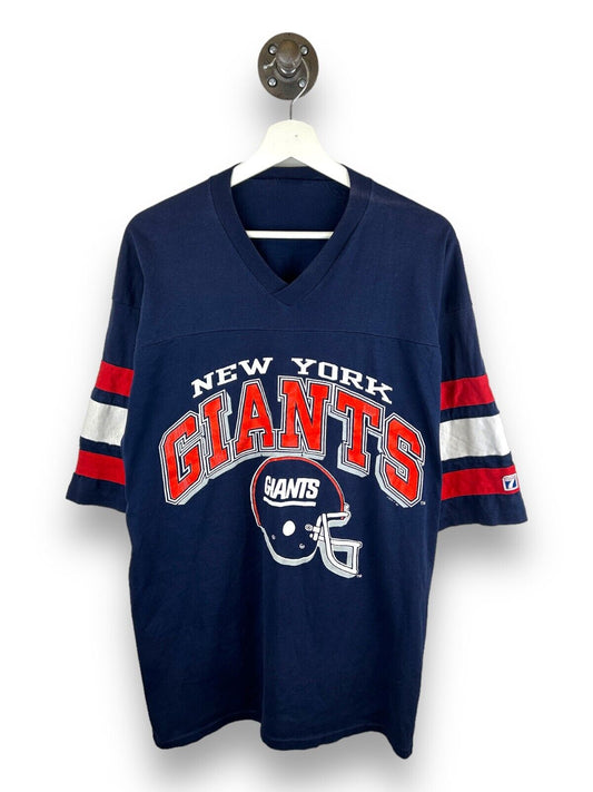 Vintage 90s New York Giants NFL Big Graphic Logo 7 Jersey T-Shirt Size XL