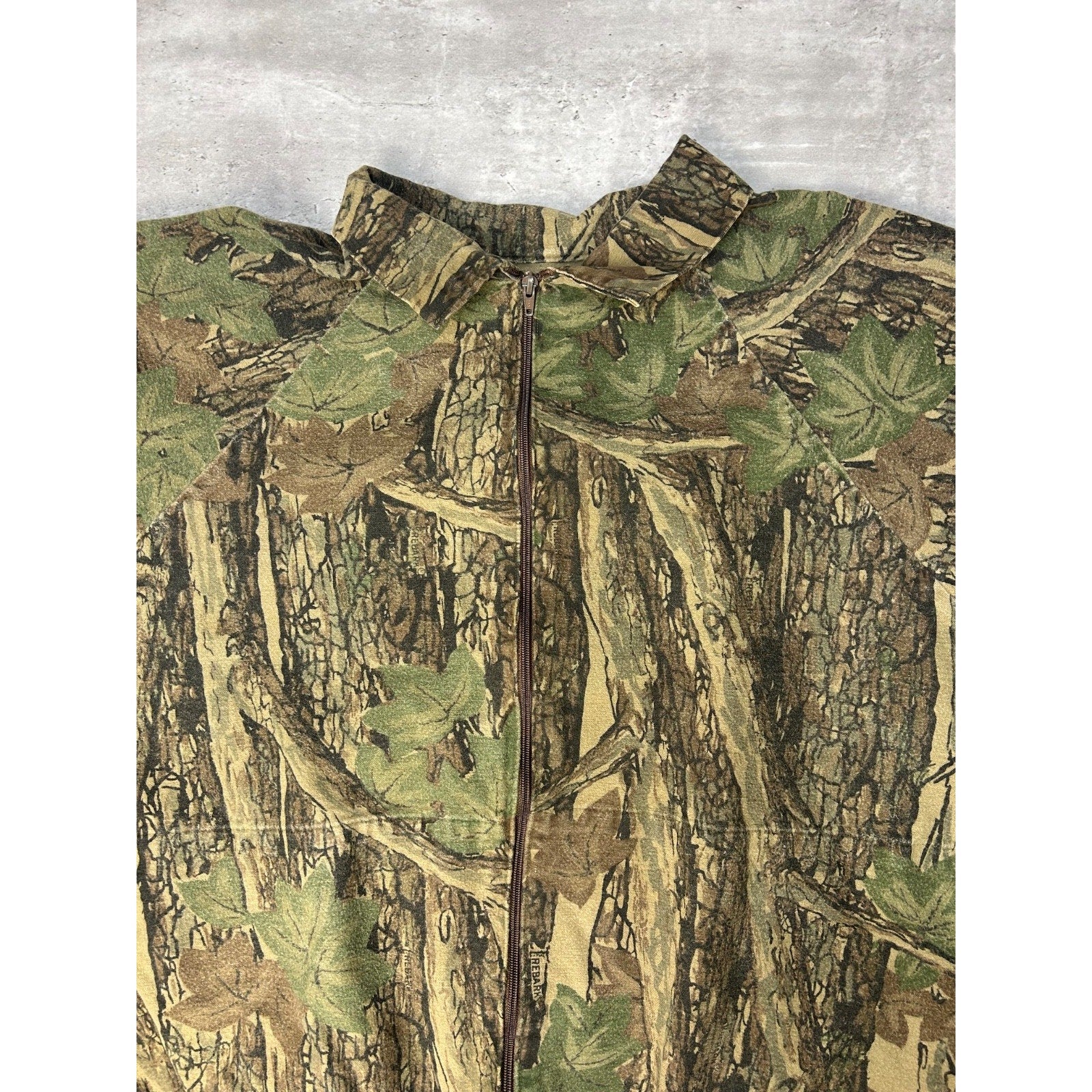 Vintage 90s Ocoee Realtree Camo Full Zip Hunting Bomber Jacket Size 2XL