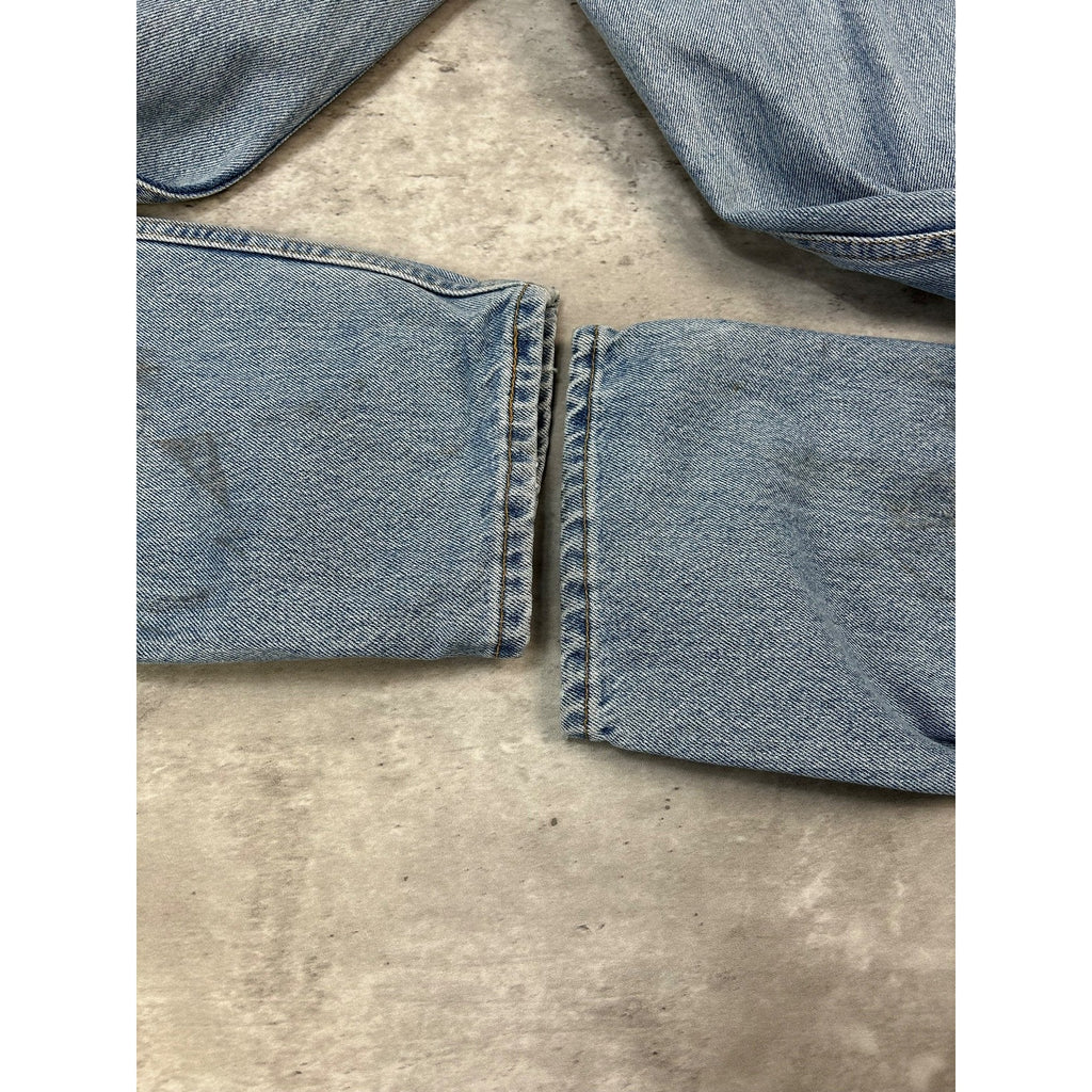 Vintage 90s Levis 560 Red Tab Loose Fit Light Wash Denim Pants Size 31 Blue
