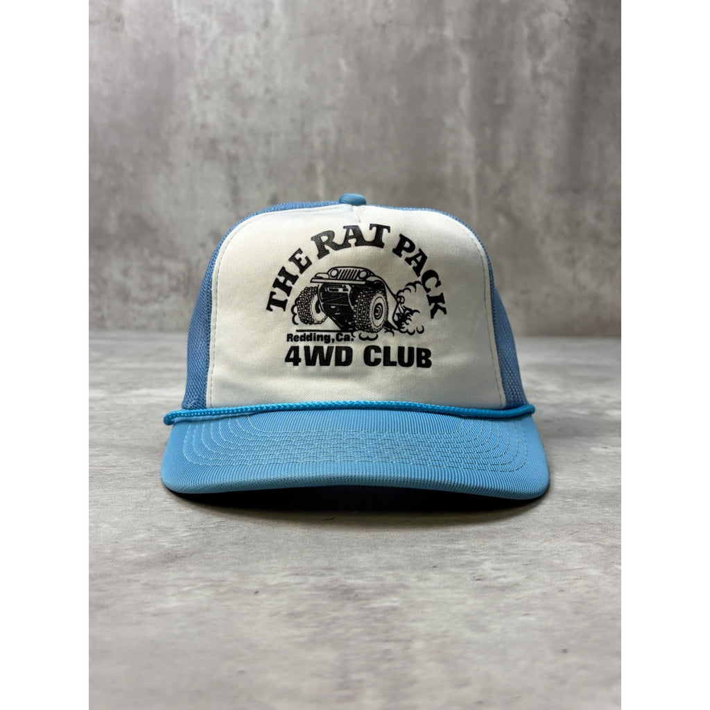 Vintage 80s/90s The Rat Pack Offroading Graphic Trucker Snapback Hat OSFA