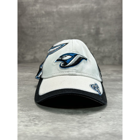 Vintage Toronto Blue Jays MLB Embroidered Logo New Era Strapback Hat OSFA YOUTH