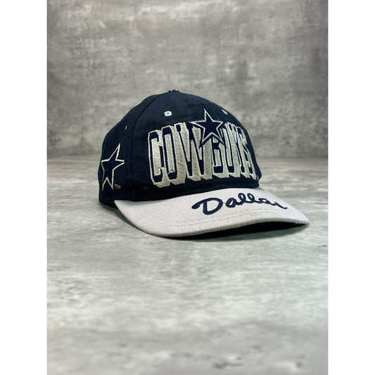 Vintage 90s Dallas Cowboys NFL Embroidered Logo Football Snapback Hat OSFA