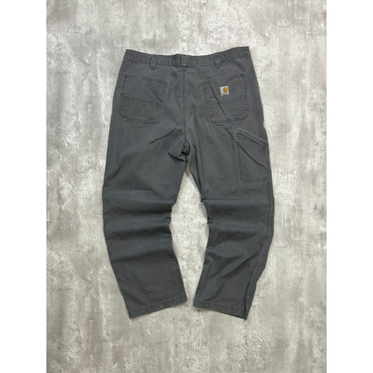 Carhartt Relaxed Fit Canvas Workwear Five Pocket Pants Size 39 Gray