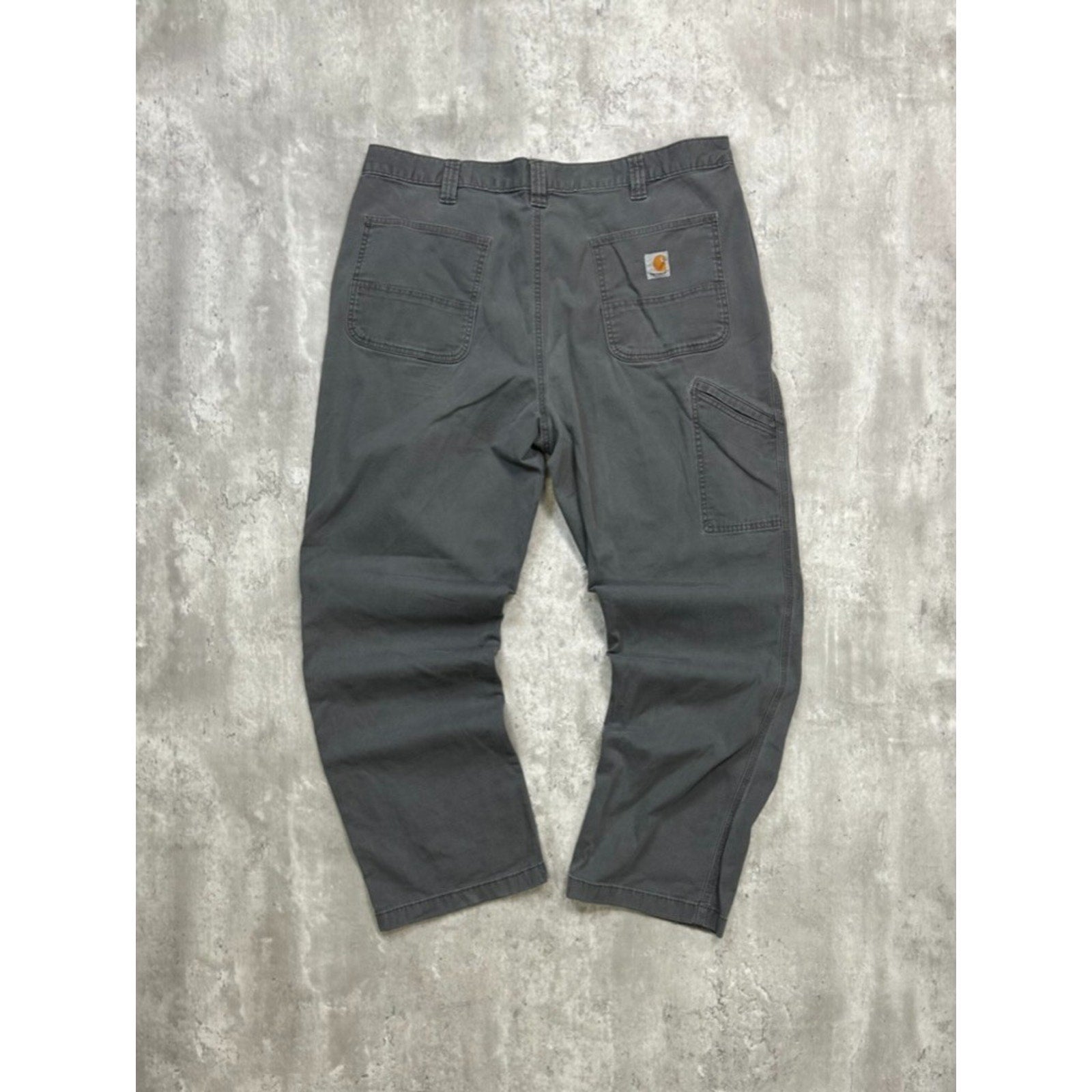 Carhartt Relaxed Fit Canvas Workwear Five Pocket Pants Size 39 Gray