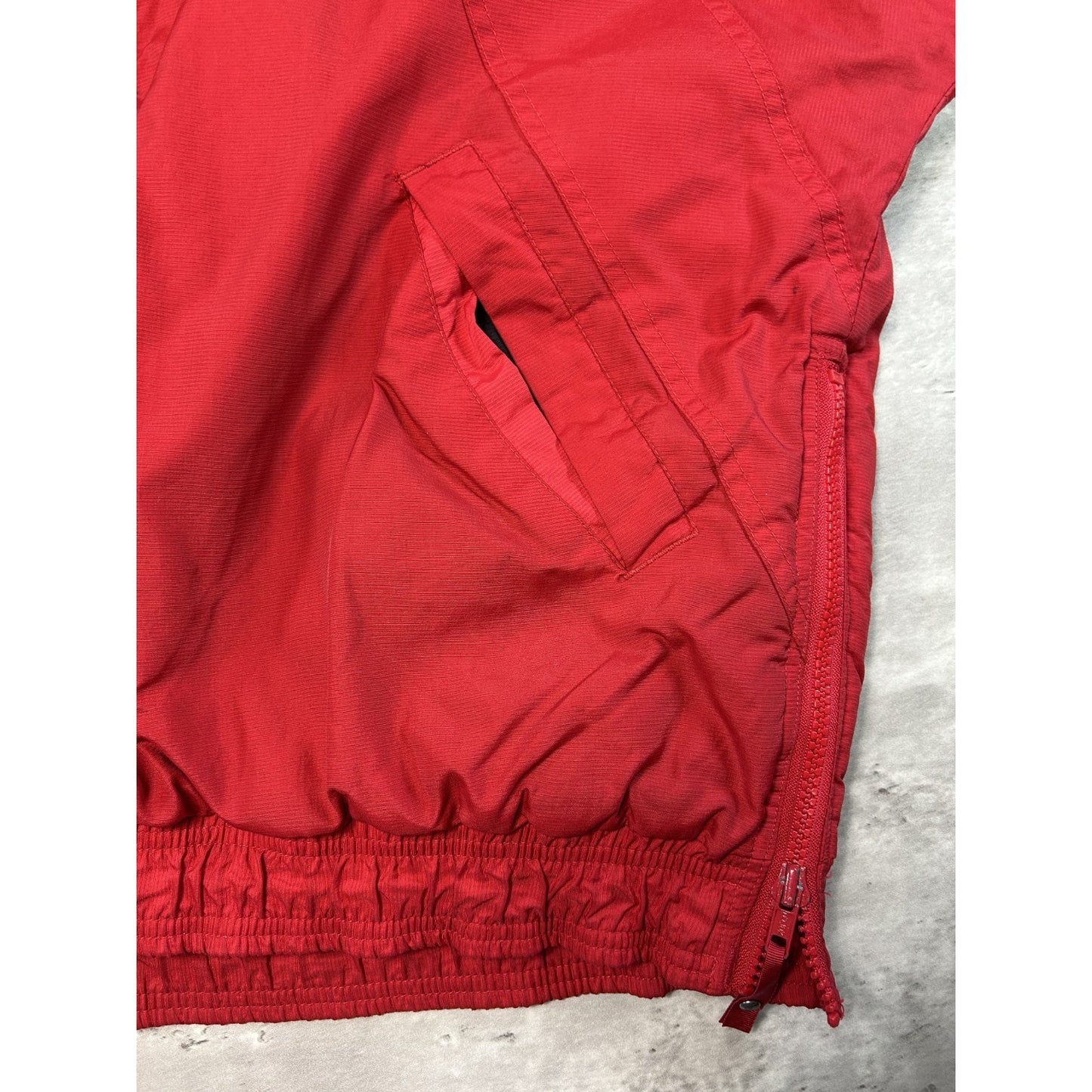 Vintage 90s Detroit Red Wings NHL 1/2 Zip Insulated Starter Jacket Size Large