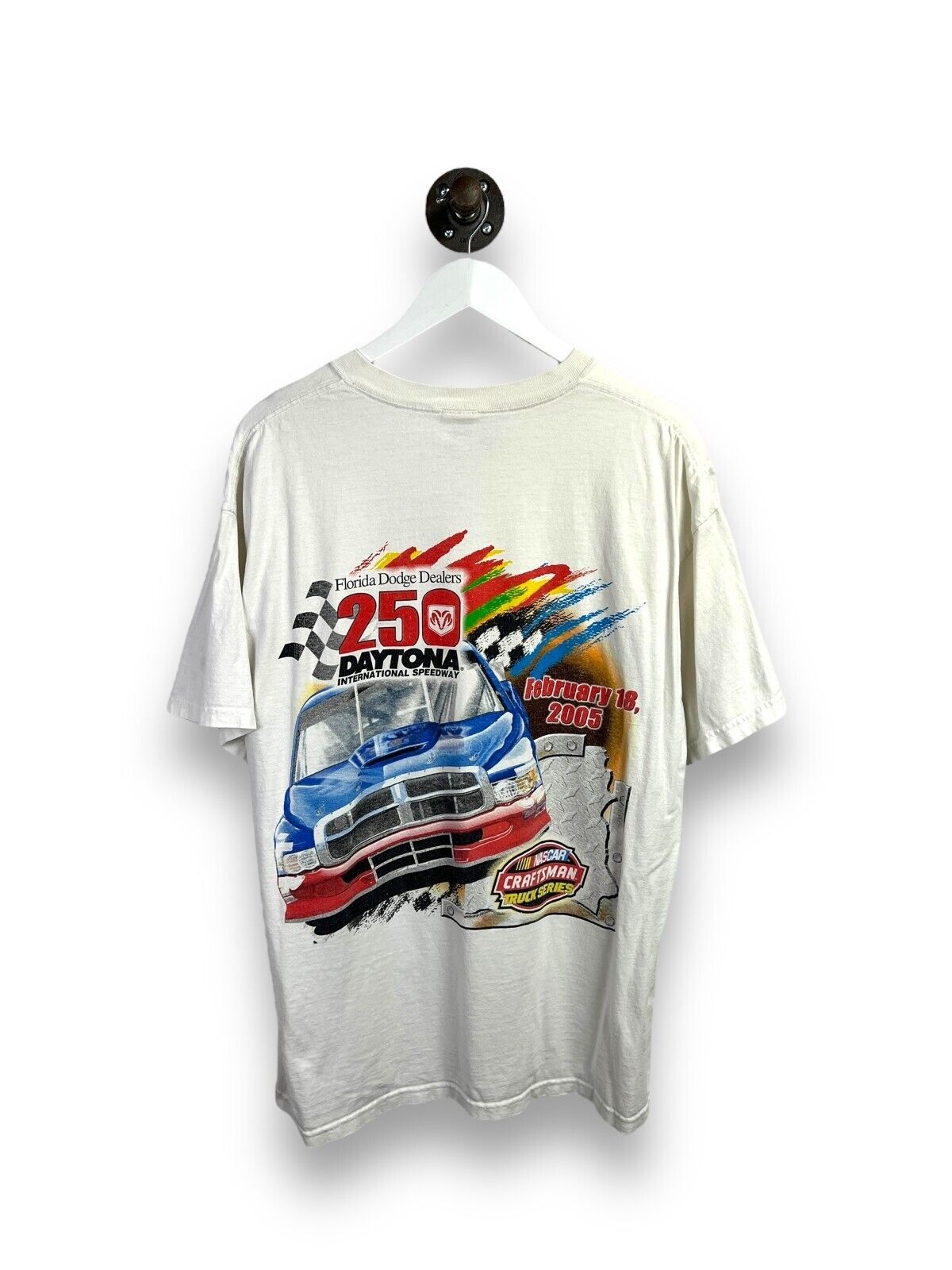 Nascar 250 Daytona International Speedway Truck Racing Graphic T-Shirt Sz XL