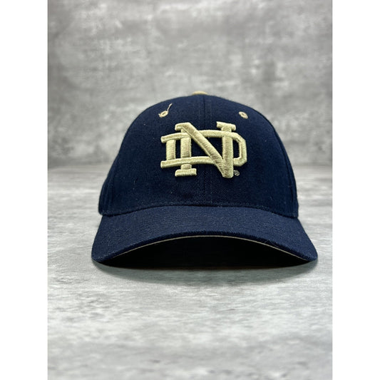 Vintage 90s Notre Dame Fighting Irish NCAA Embroidered Logo Strapback Hat OSFA