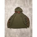 Vintage Malahu Blank Earth Tone Pullover Hooded Sweatshirt Size Large
