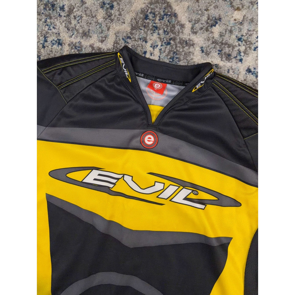Vintage Evil Paintball Logo Spellout Padded Long Sleeve Jersey Size 2XL