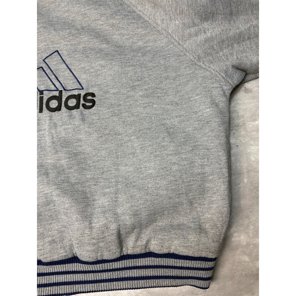 Vintage Adidas Reversible Full Zip Hooded Bomber Jacket Size XL