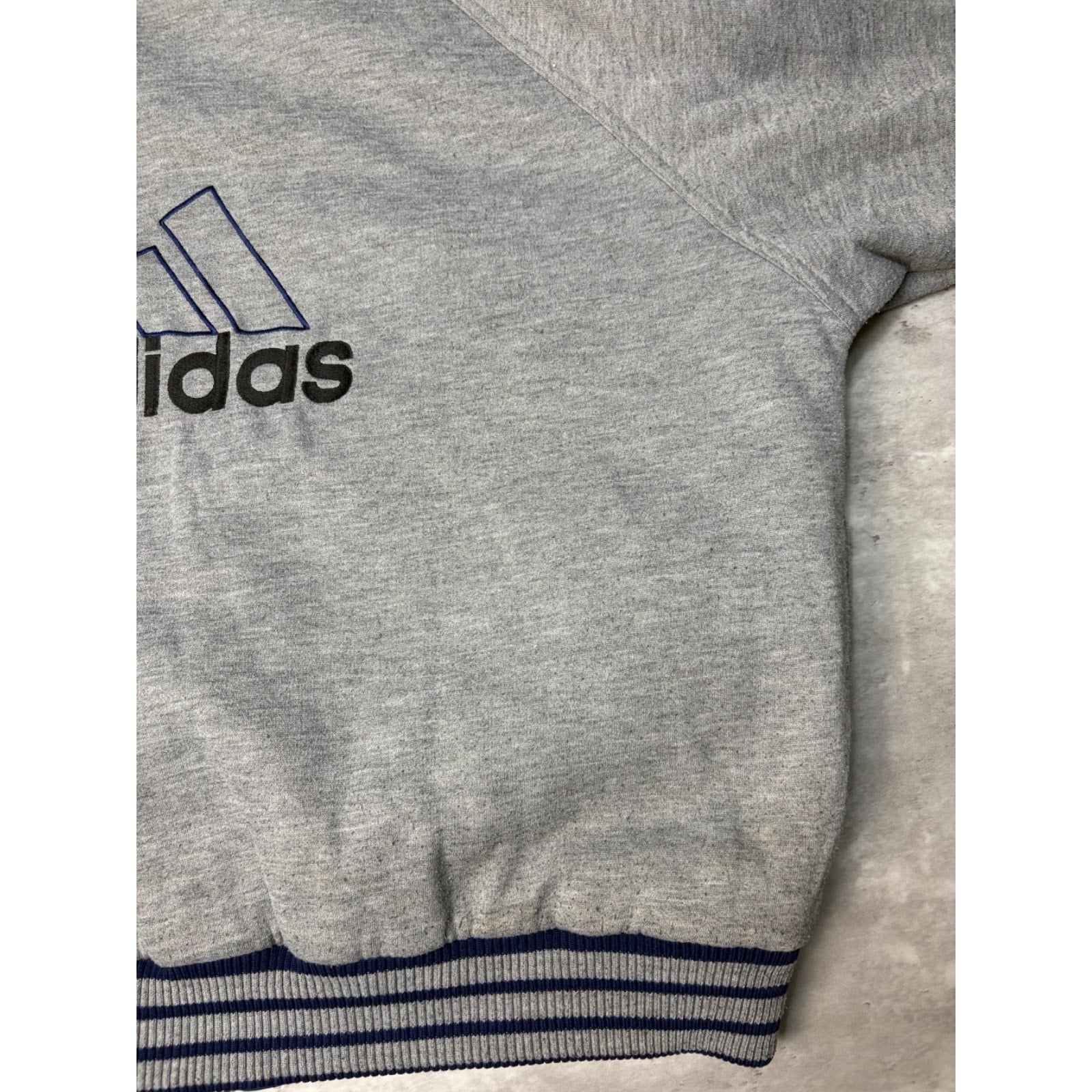 Vintage Adidas Reversible Full Zip Hooded Bomber Jacket Size XL