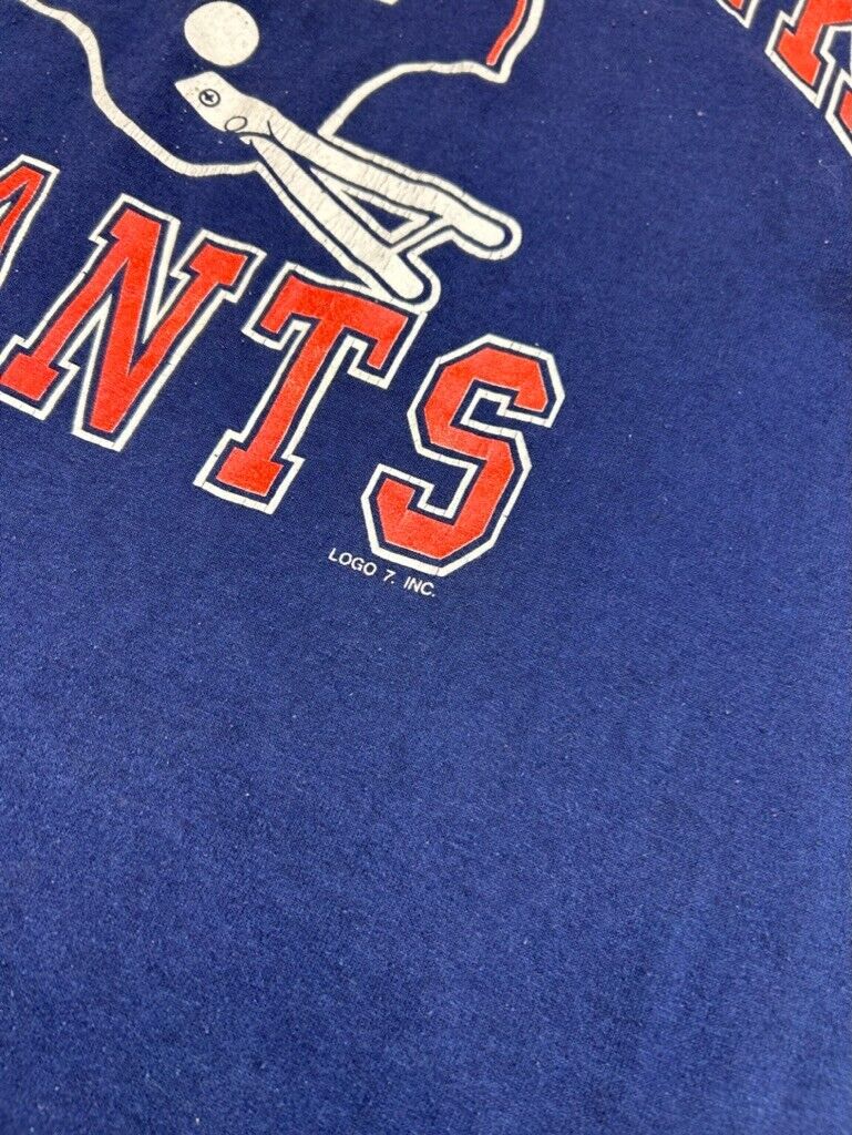 Vintage 80s/90s New York Giants NFL Jersey Style Football T-Shirt Size XL