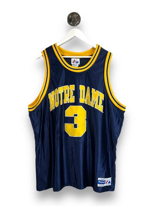 Vintage 90s Notre Dame Fighting Irish NCAA Collegiate Basketball Jersey Size 2XL