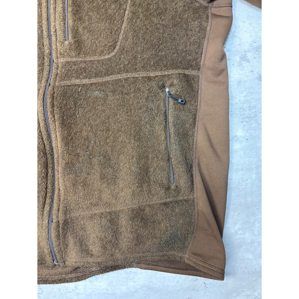 Vintage Patagonia Rhythm Brown Earth Tone Full Zip Fleece Sweatshirt Size XL