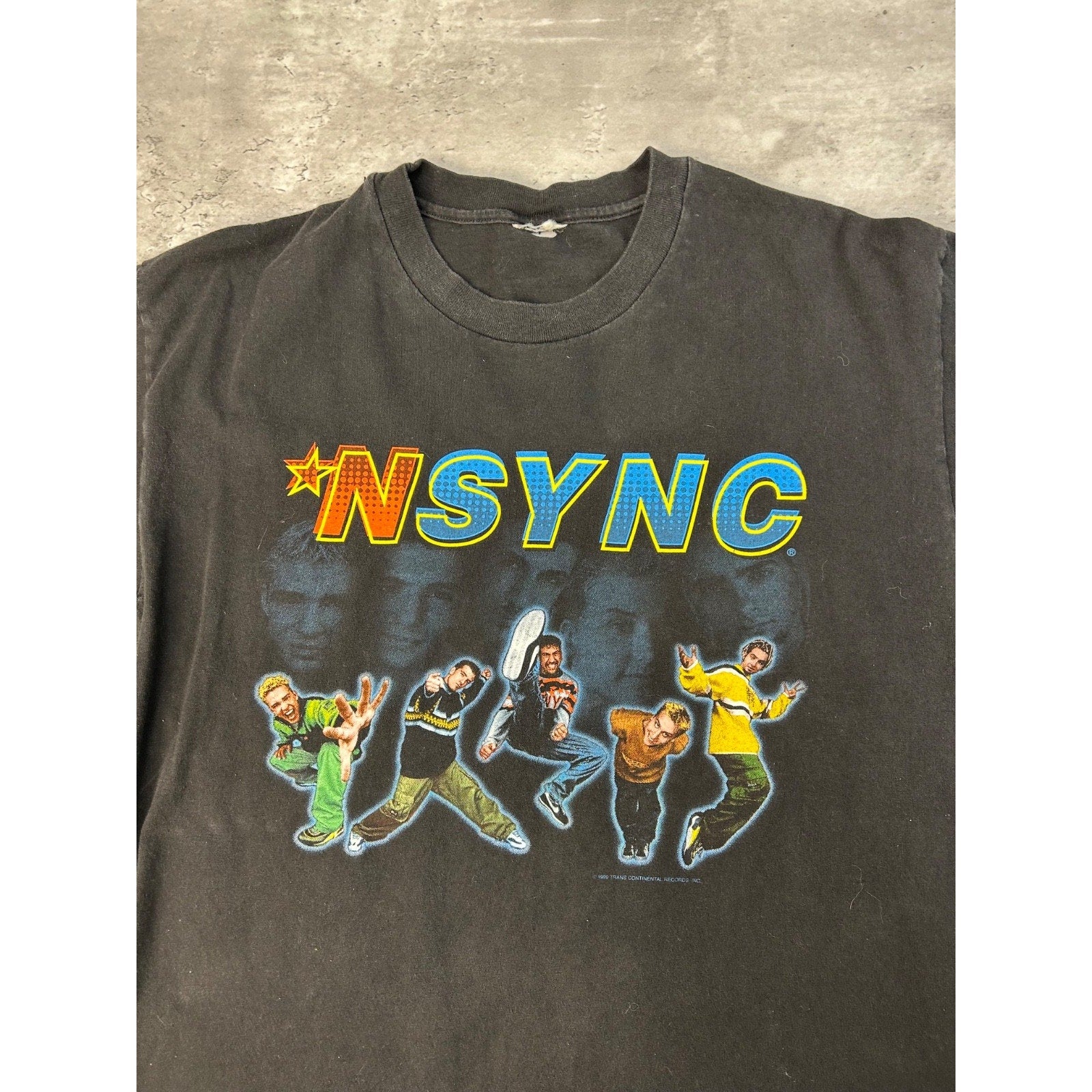 Vintage 1999 Nsync Band Member Graphic Pop Music T-Shirt Size Large