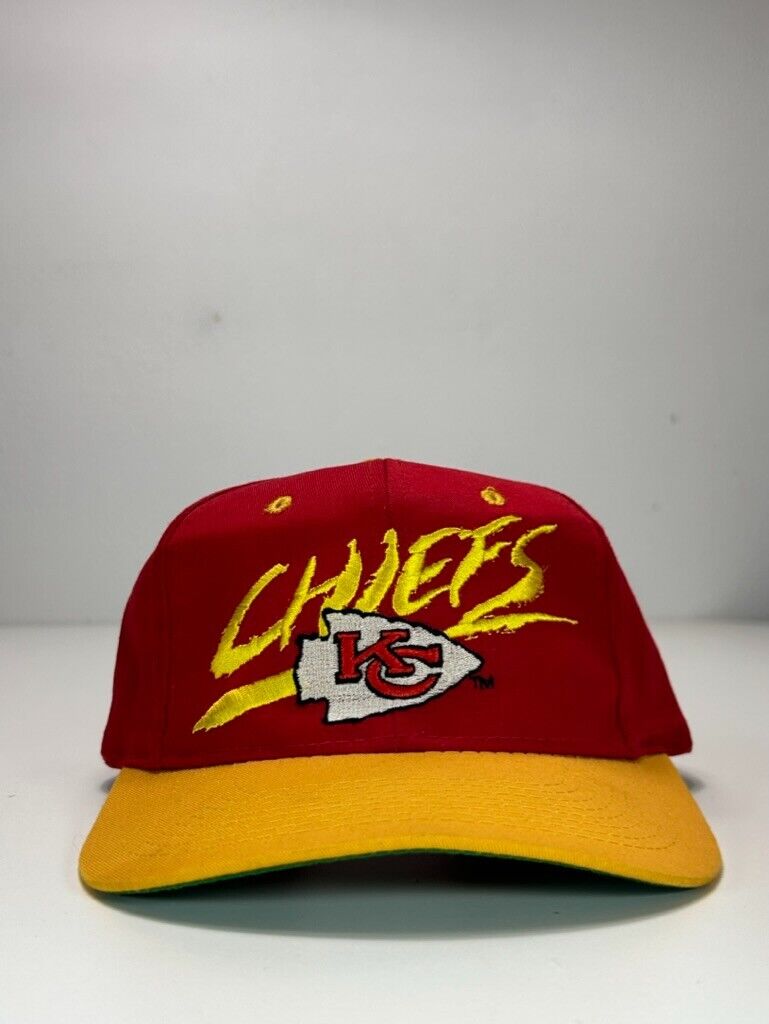 Vintage 90s Kanas City Chiefs NFL Graffiti Spell Out Snapback Hat OSFA