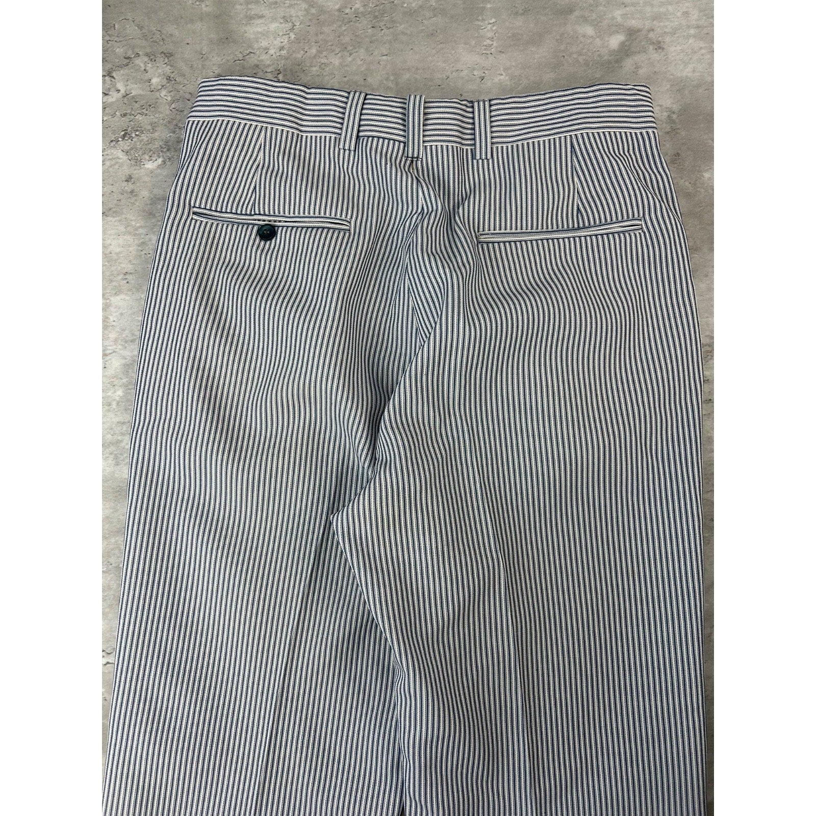 Vintage 1970s Pinstripe Pleated Trouser Pants Size 30