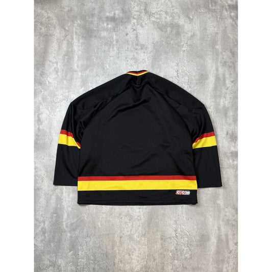 Vintage 90s Vancouver Canucks NHL Stitch CCM Maska Hockey Jersey Size XXL