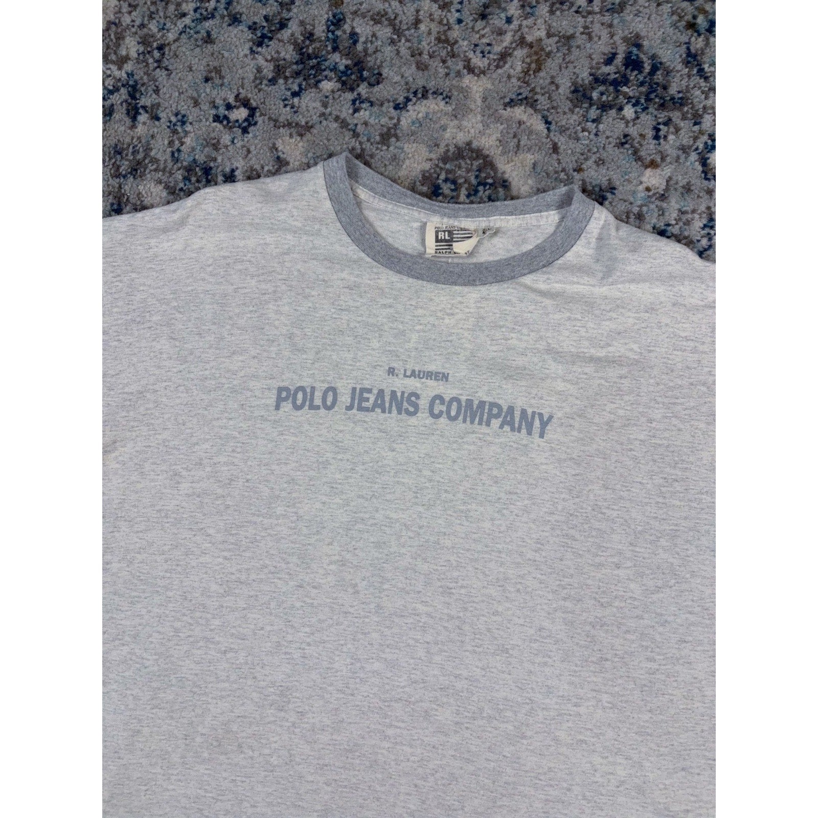 Vintage Polo Ralph Lauren Jeans Company Spellout Graphic T-Shirt Size 2XL