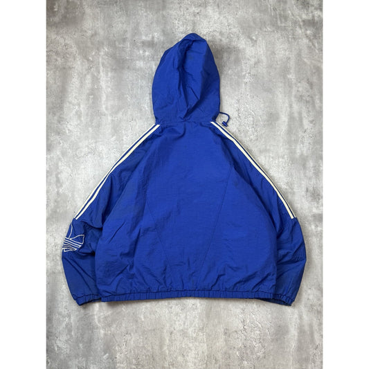 Vintage 90s Adidas Embroidered Trefoil Full Zip Insulated Hooded Jacket Size 2XL