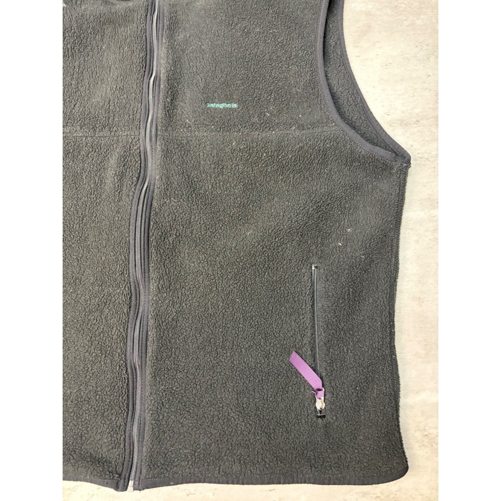 Vintage 90s Patagonia Synchilla Full Zip Fleece Vest Sweatshirt Size 2XL