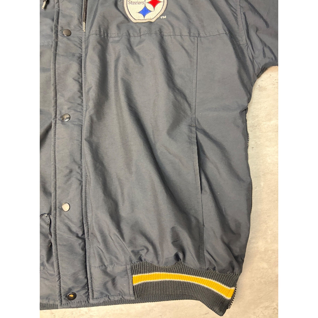 Vintage Pittsburgh Steelers NFL Insulated Starter Bomber Jacket Size