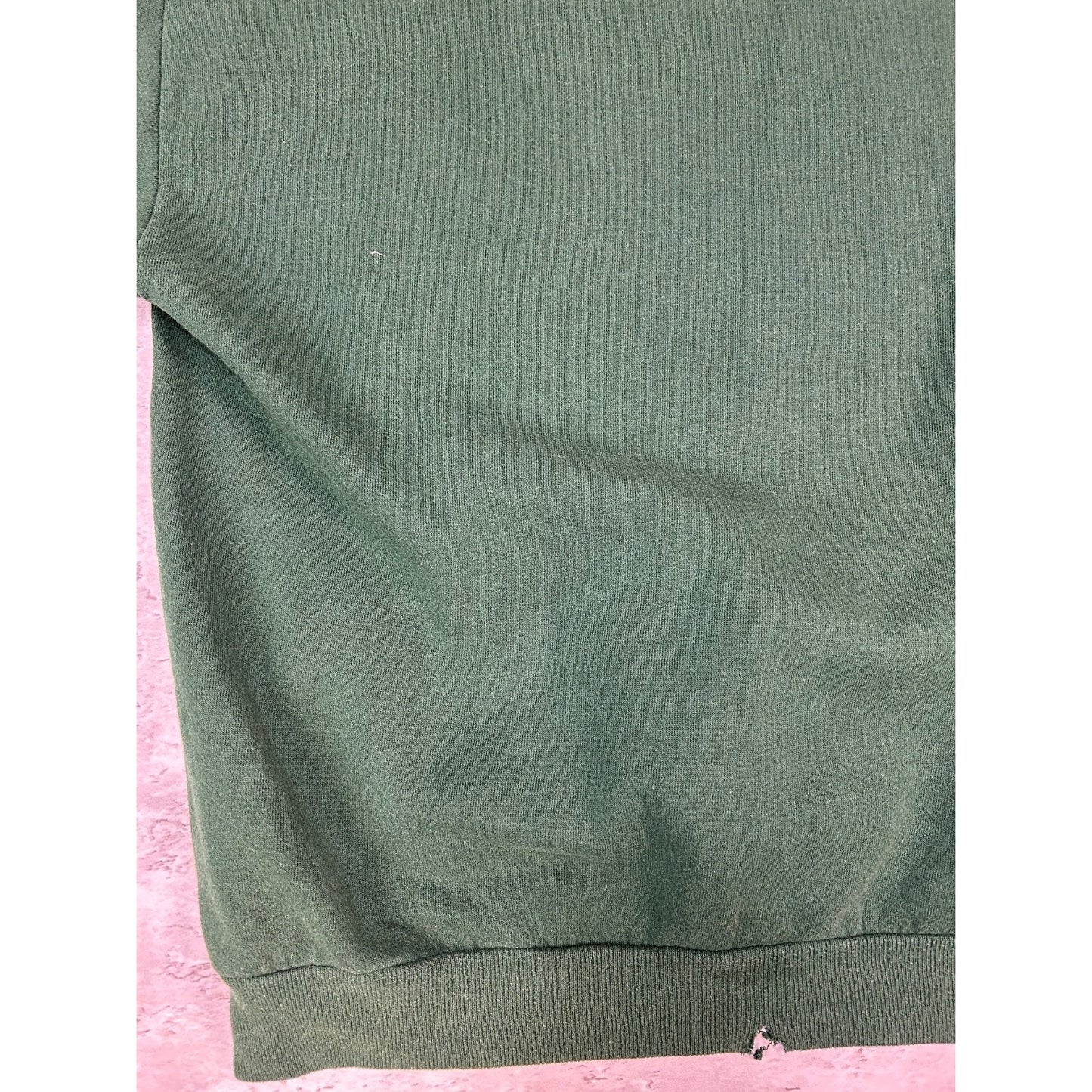 Vintage 90s Arctic Wildlands Deer Nature Graphic Sweatshirt Size XL Green