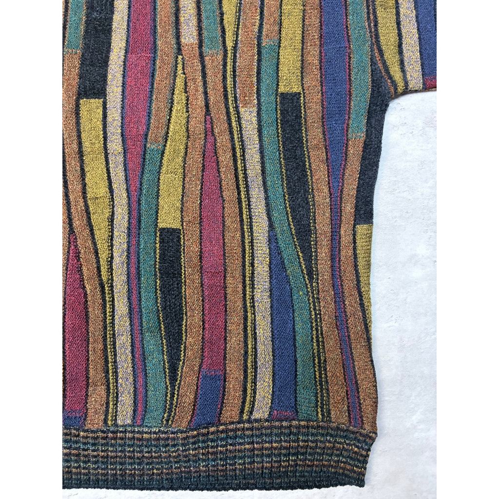 Vintage Protege Geometric Pattern Knit Sweater Size XL