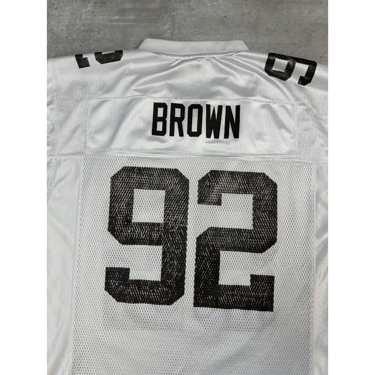 Vintage Courtney Brown #92 Cleveland Browns NFL Football Jersey Size Medium