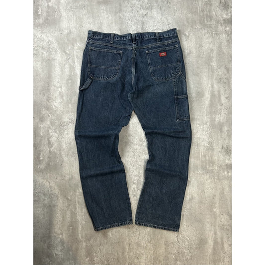 Vintage Dickies Dark Wash Denim Workwear Pants Size 41 Blue
