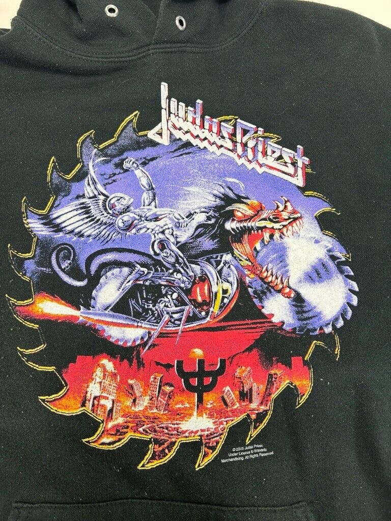 2005 Judas Priest Painkiller Metal Music Promo Hooded Sweatshirt Size XL