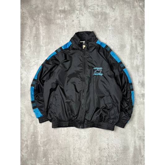Vintage 90s Carolina Panthers NFL Pro Player Nylon Windbreaker Jacket Size XXL