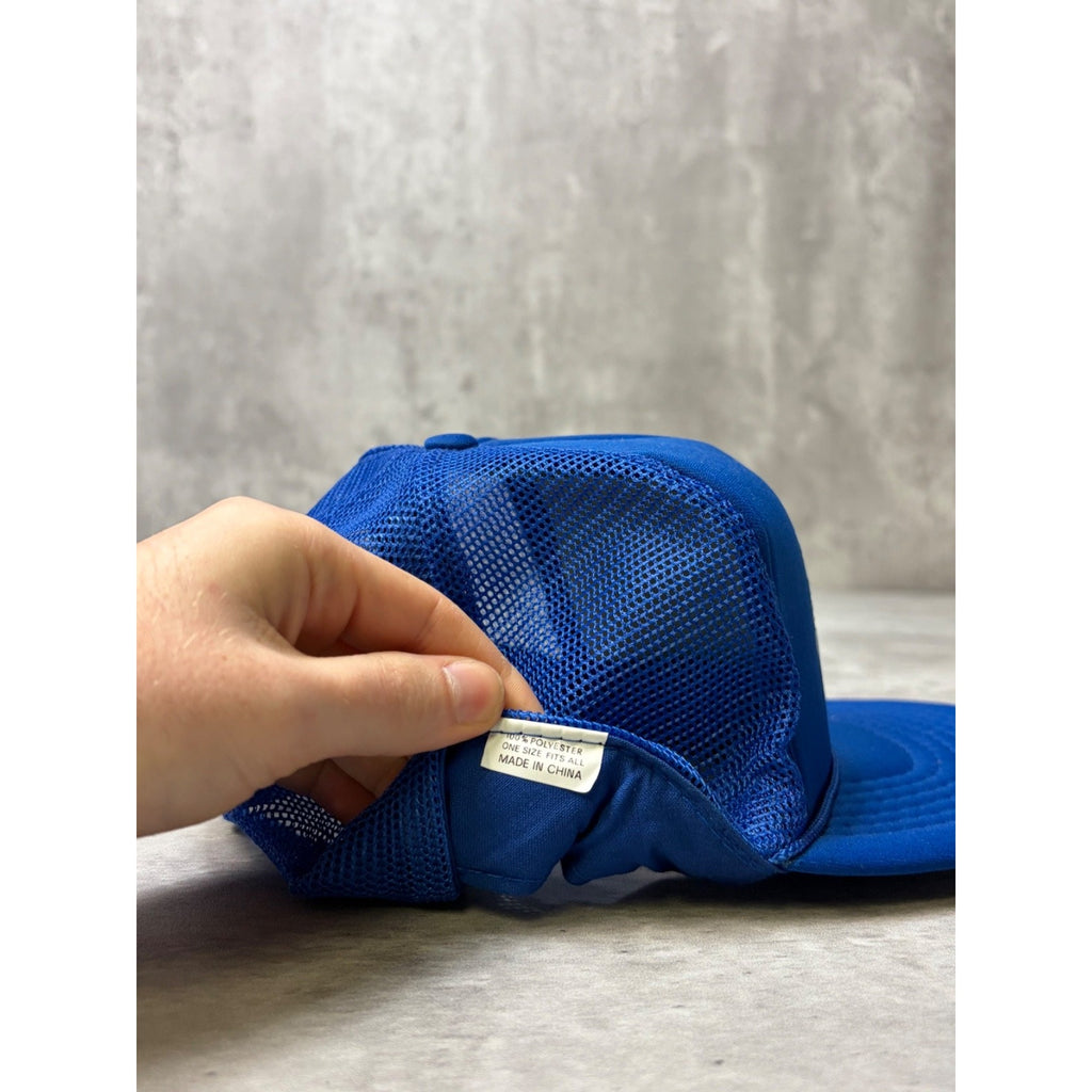 Vintage 80s City Square Auto Parts Graphic Trucker Snapback Hat OSFA
