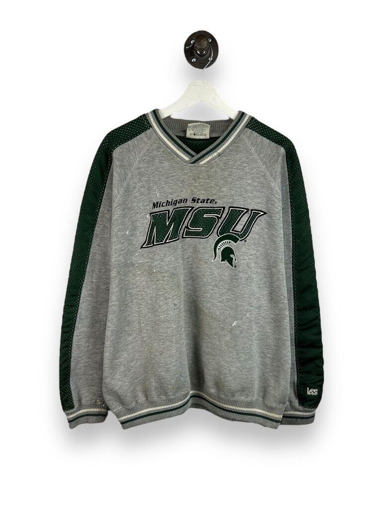 Vintage Michigan State Spartans NCAA Distressed Collegiate Sweatshirt Size XL