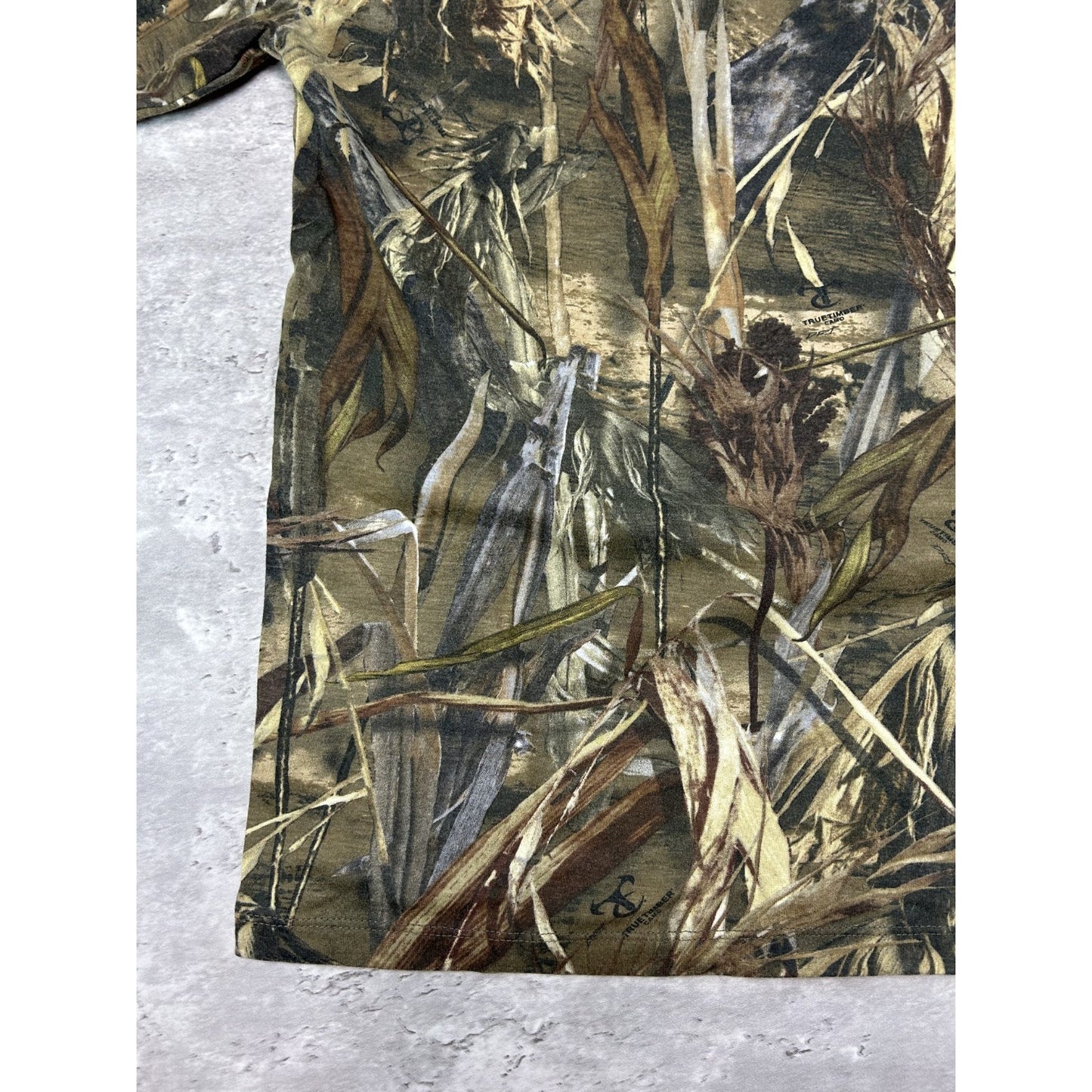 Vintage True Timber Dri Tree Camo Hunting Long Sleeve T-Shirt Size Small