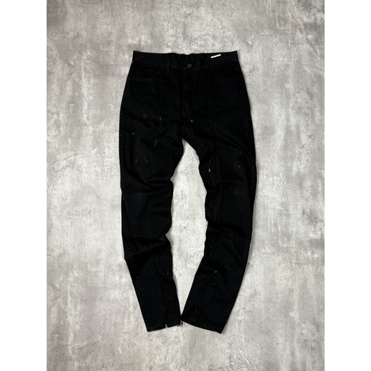Dickies Slim Fit Lightweight Workwear Pants Size 33 Black