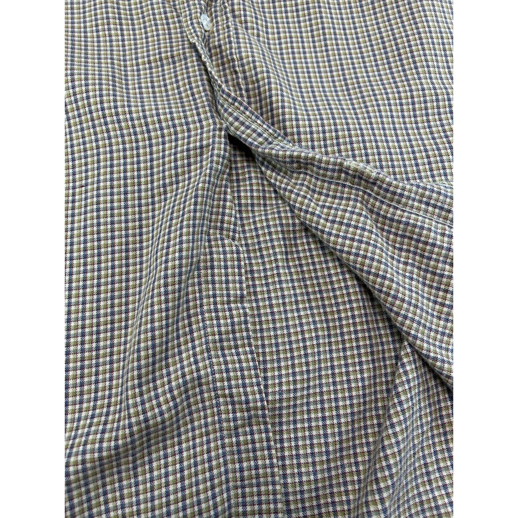 Vintage Polo Ralph Lauren Plaid Print Long Sleeve Button Up Shirt Size XL