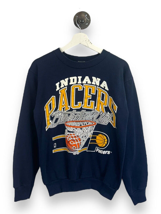 Vintage 90s Indiana Pacers NBA Big Graphic Spellout Sweatshirt Size Medium